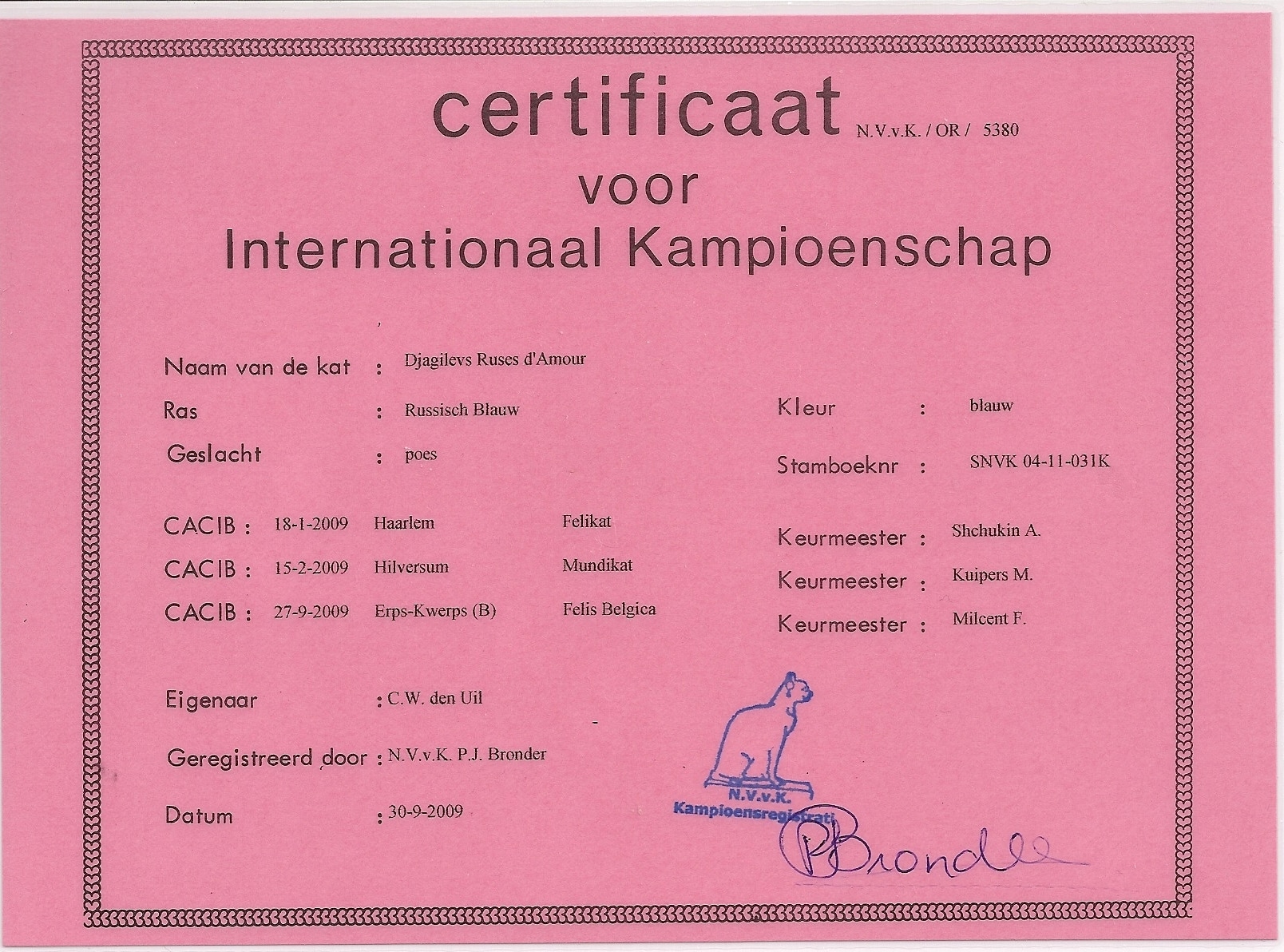 Internationaal Kampion certificaat Djagilevs Ruses d'AmourAnna.jpg